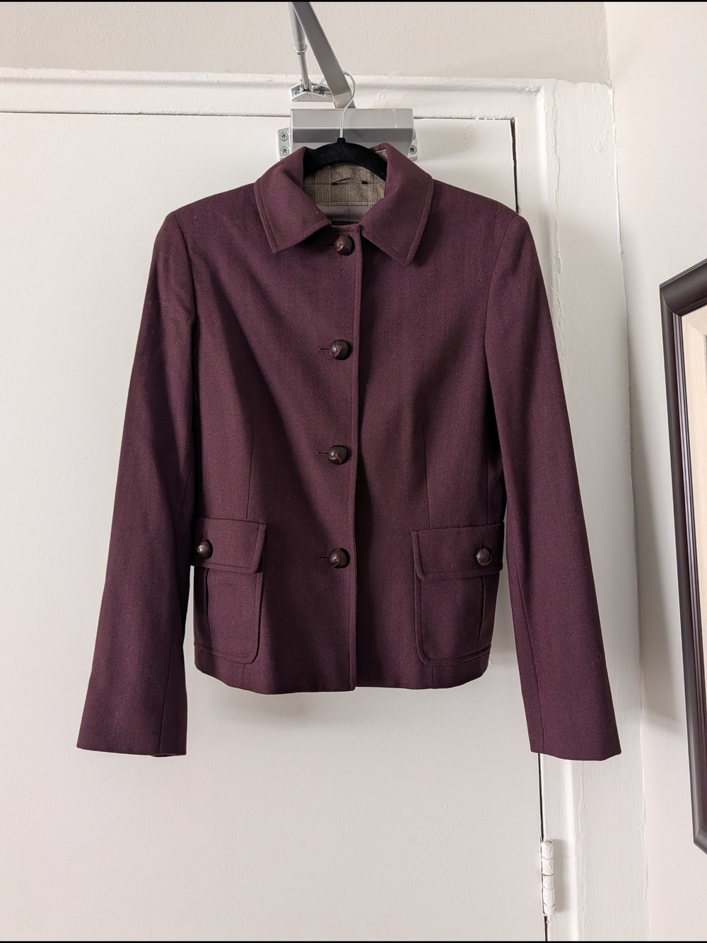 Cinzia Rocca Wool Button-Front Blazer